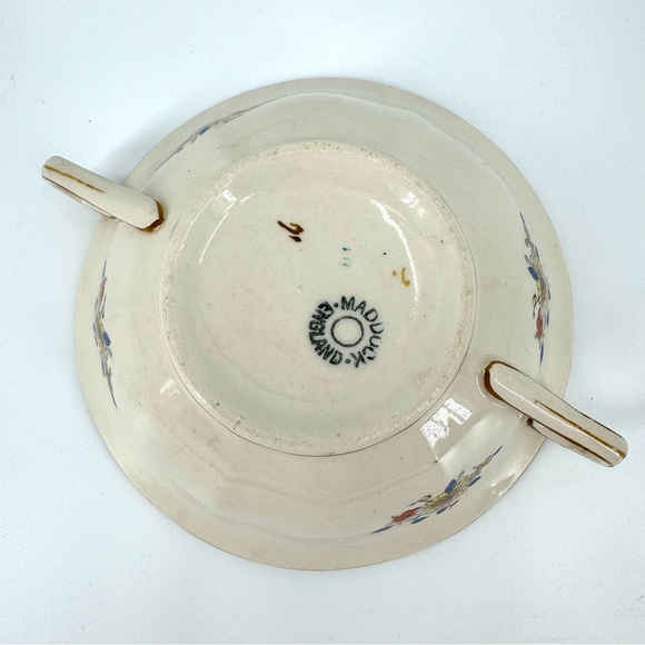 VTG Set-of-3 John Maddock Minerva Plaza Porcelain Dual Handel Soup Bowls - Picture 9 of 11